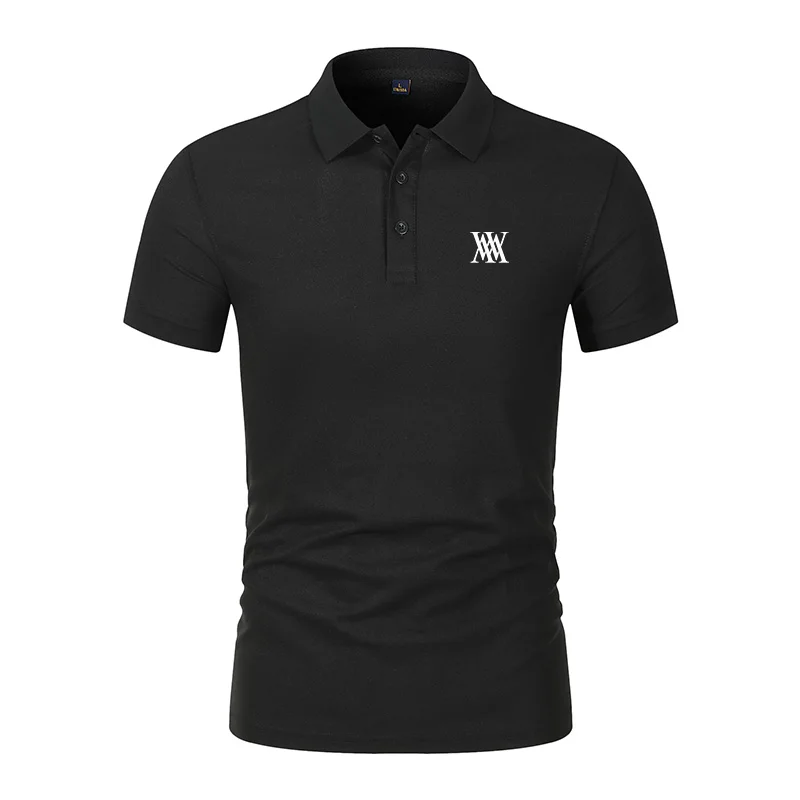 Shirt Camp Collar - Golf-T-shirt voor heren, zakelijk casual, polokraag