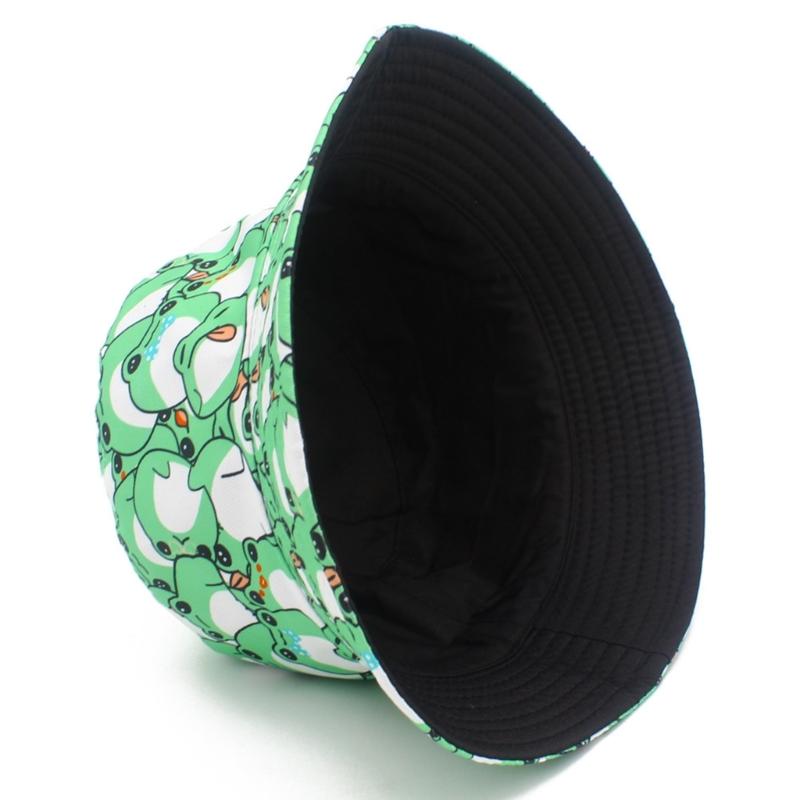 Packable Hat Nylon - A52E Opvouwbare zonnehoed met kikkerprint Floppy