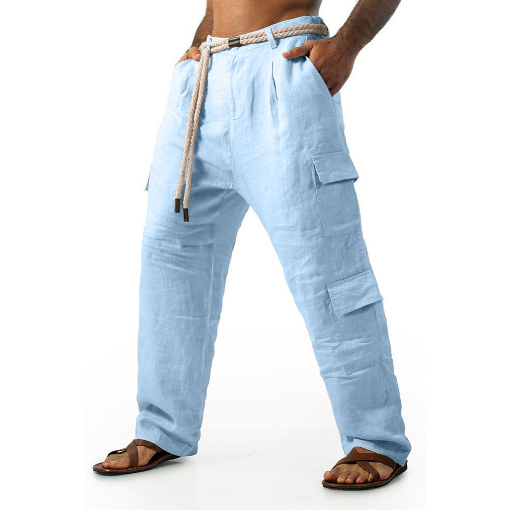 Shorts Chino Slim - Casual heren katoenen cargoshorts met meerdere