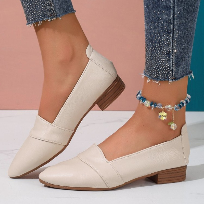 Slip-on schoenen dames, platte - Casual Sandal Leather recensie en prijs