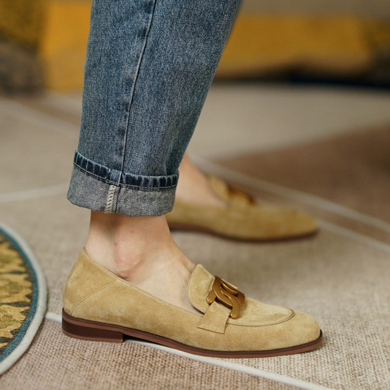 Suede Leer Vrouwen Instappers  - Casual Sandal Leather recensie en prijs