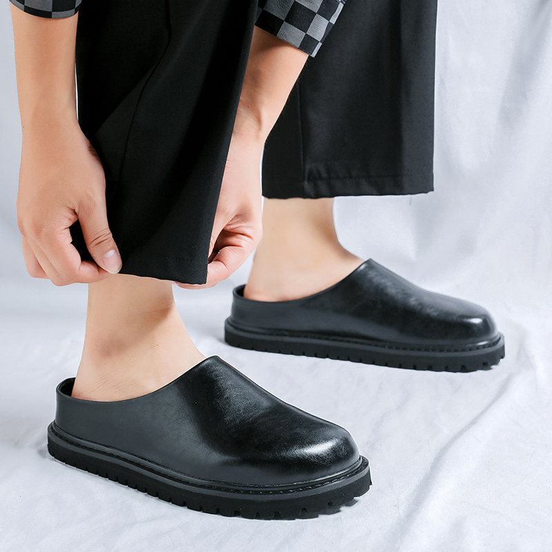 Platform Flats Lederen Muileze - Flip Flop Leather Men recensie en prijs