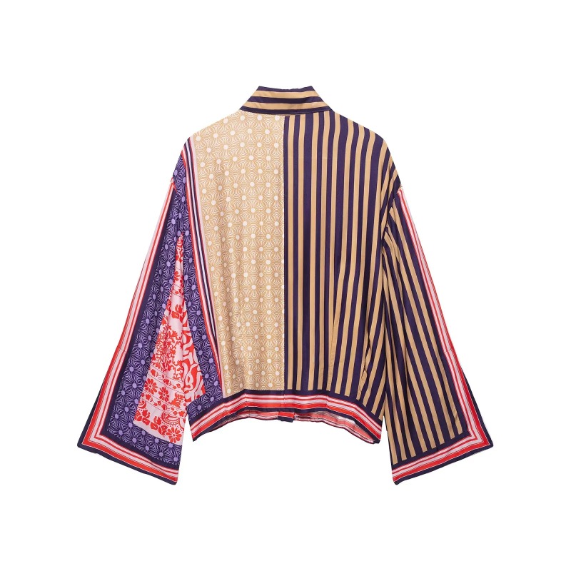 2026 Elegante Chique Geprinte  - Shirt Camp Collar recensie en prijs