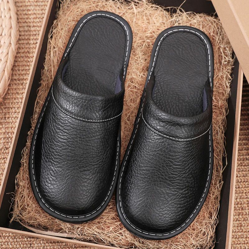 Huispantoffels van leer voor h - Flip Flop Leather Men recensie en prijs