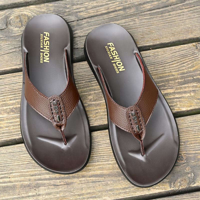 Hete Aanbieding Heren Slippers - Flip Flop Leather Men recensie en prijs